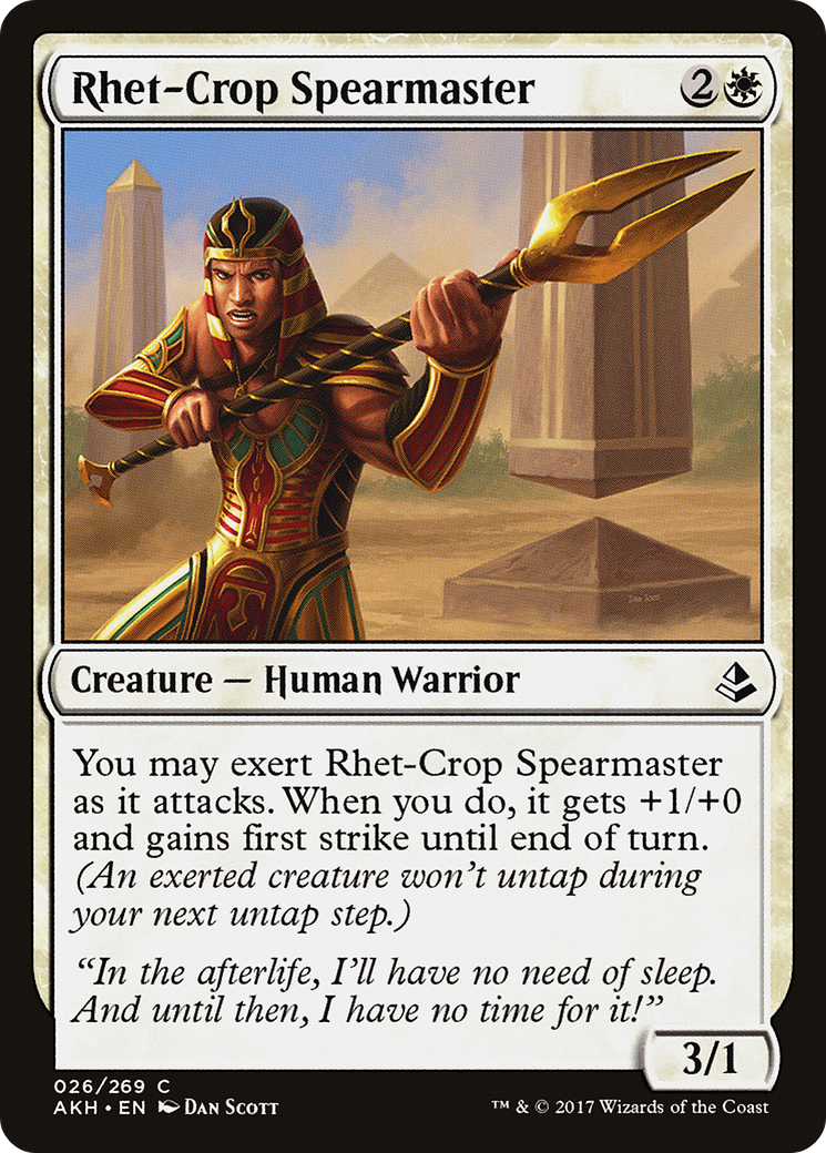 Rhet-Crop Spearmaster (026) Foil - Amonkhet