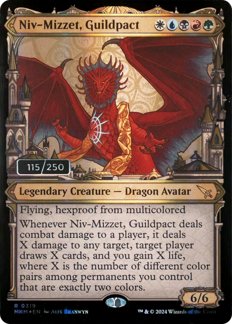 Niv-Mizzet, Guildpact (Serial Numbered) (319) Foil - Murders at Karlov Manor