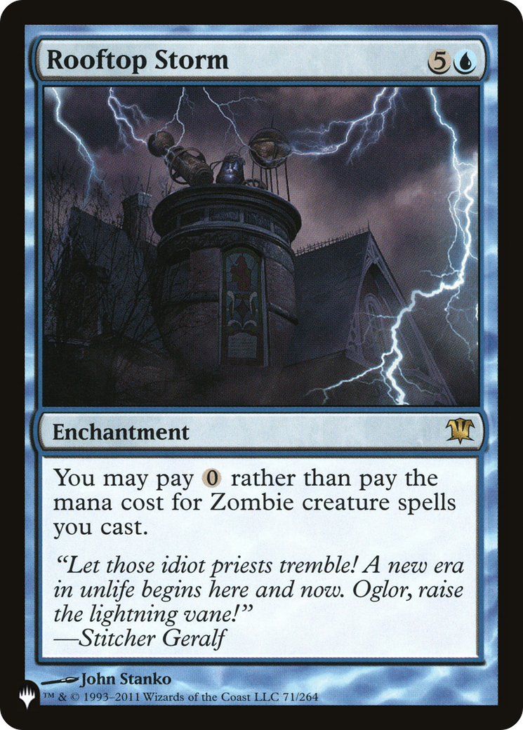 Rooftop Storm (ISD-71) - The List