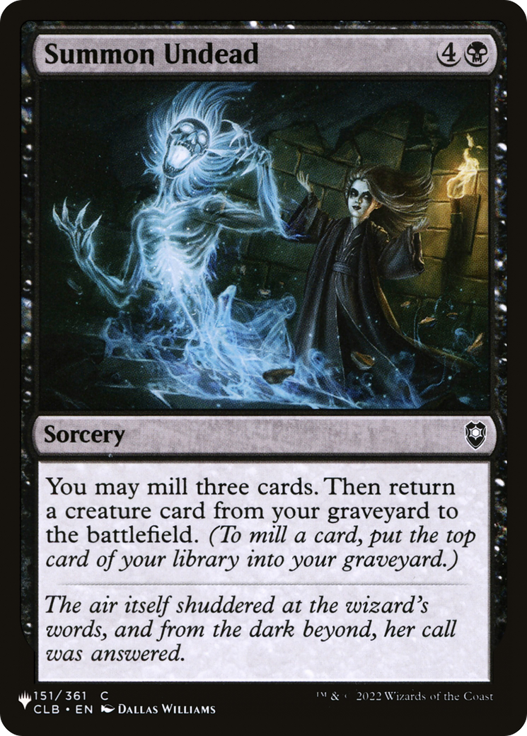 Summon Undead (CLB-151) - The List