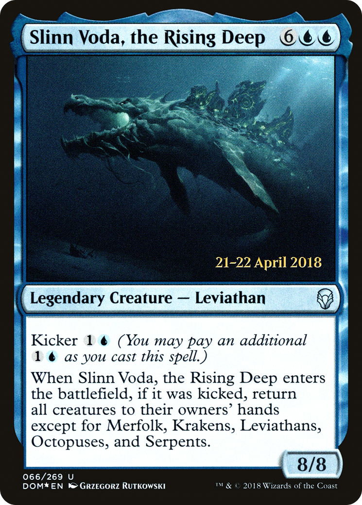 Slinn Voda, the Rising Deep (66s) Foil - Dominaria Promos