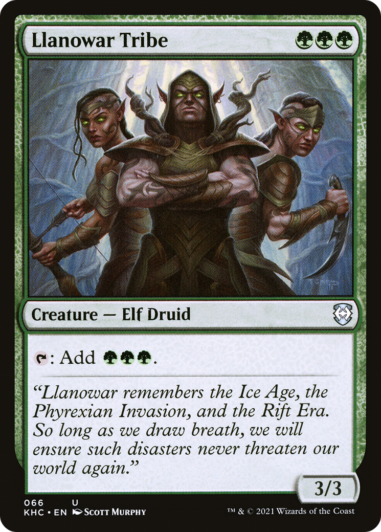 Llanowar Tribe (066) - Kaldheim Commander