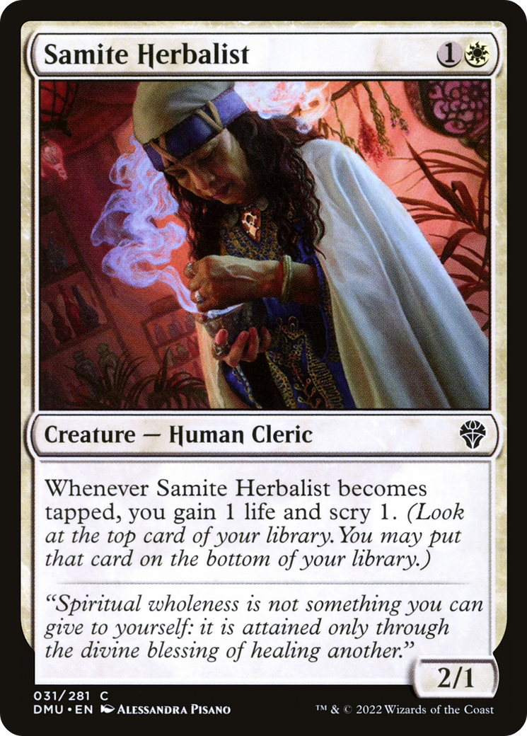 Samite Herbalist (031) Foil - Dominaria United
