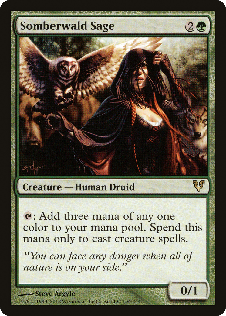 Somberwald Sage (194) Foil - Avacyn Restored