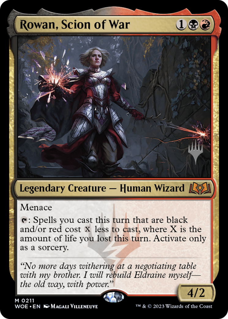 Rowan, Scion of War (211p) - Wilds of Eldraine Promos