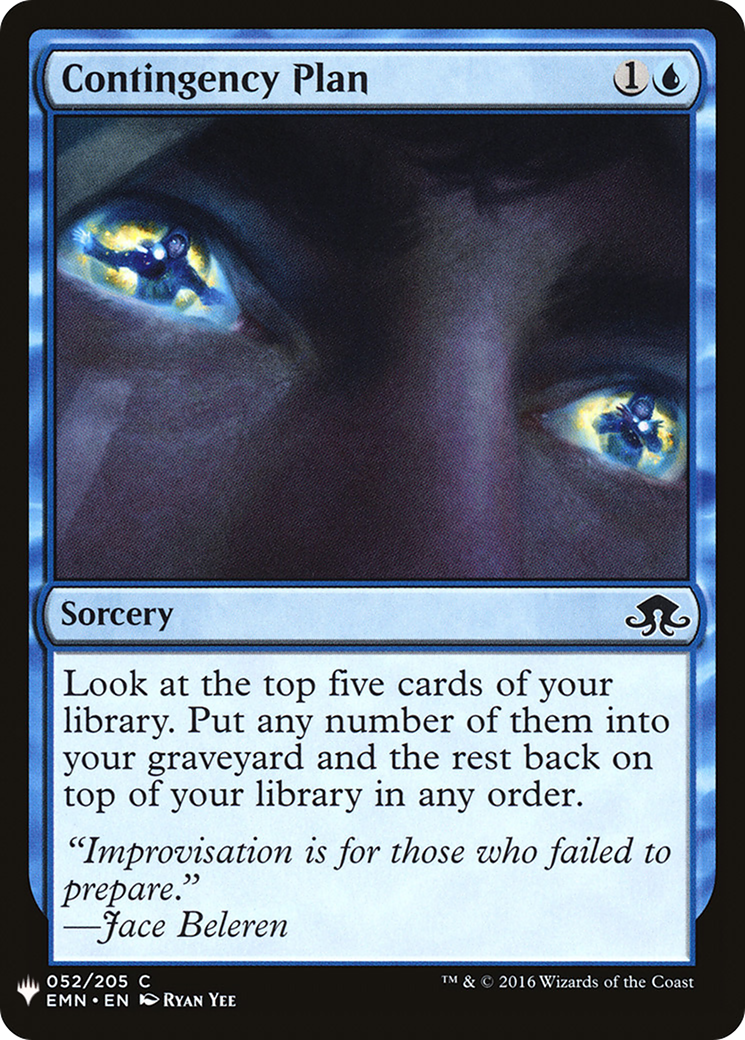 Contingency Plan (EMN-52) - The List