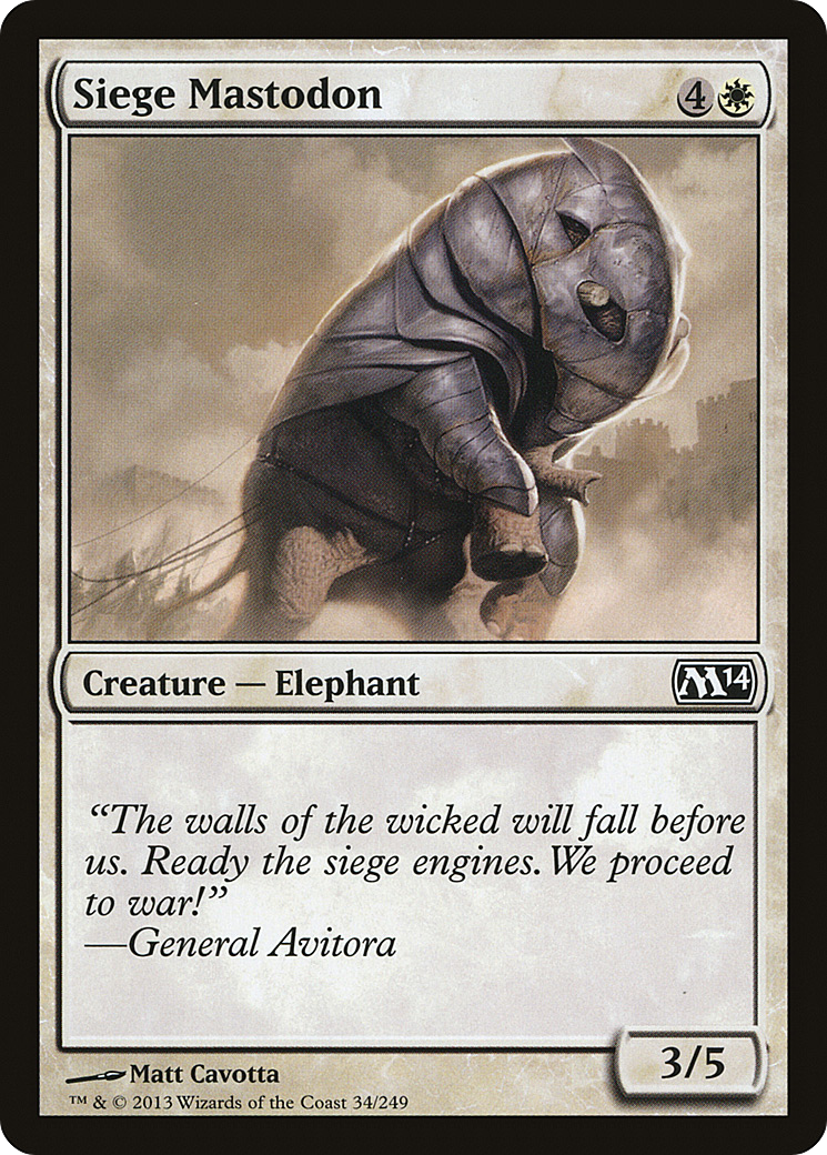 Siege Mastodon (034) - Magic 2014
