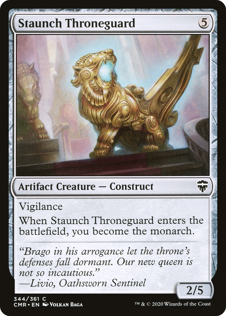 Staunch Throneguard (344) Foil - Commander Legends