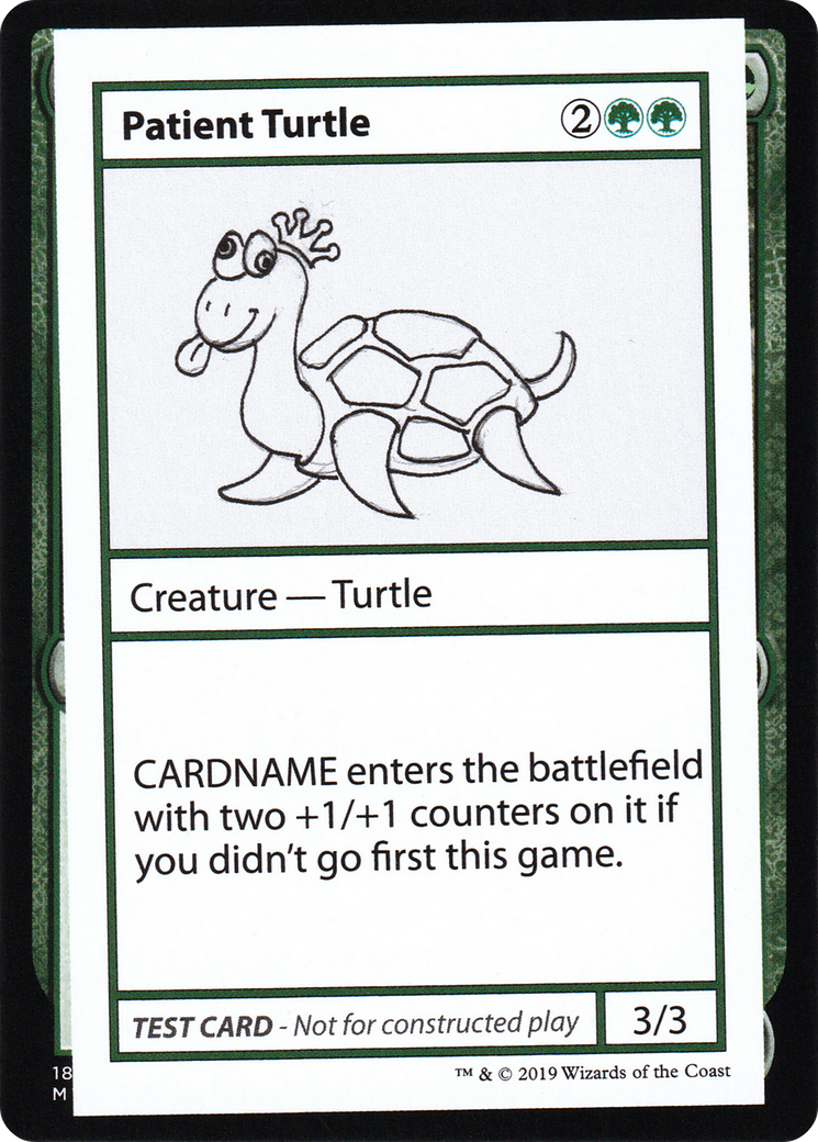Patient Turtle (No PW Symbol) - Mystery Booster Playtest Cards 2021