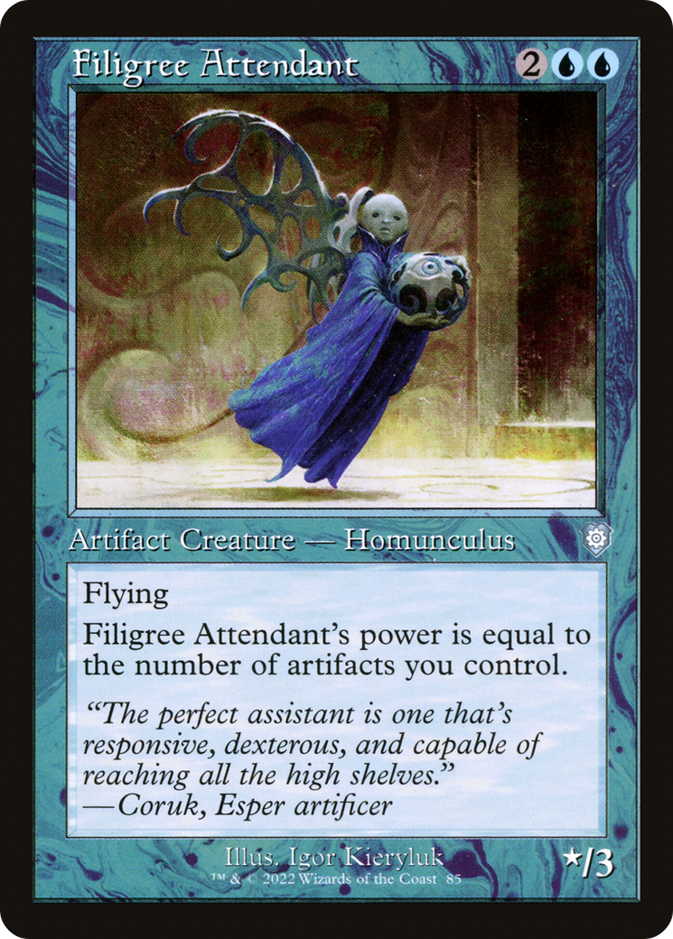 Filigree Attendant (Retro) (085) - The Brothers' War Commander