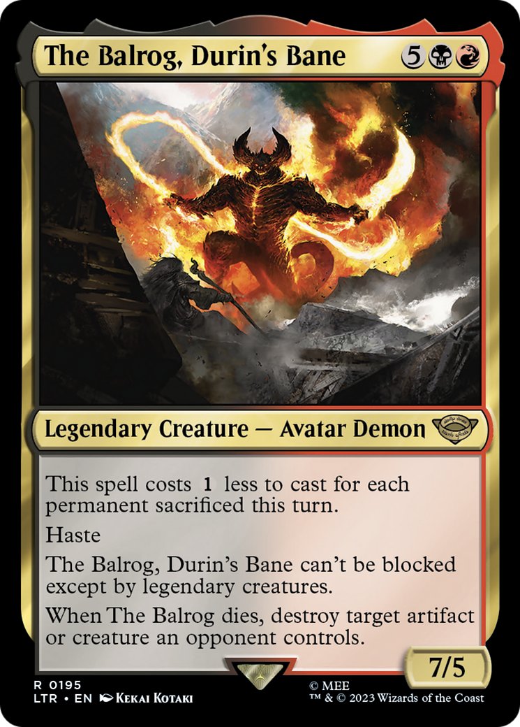 The Balrog, Durin's Bane (195) - The Lord of the Rings: Tales of Middle-earth