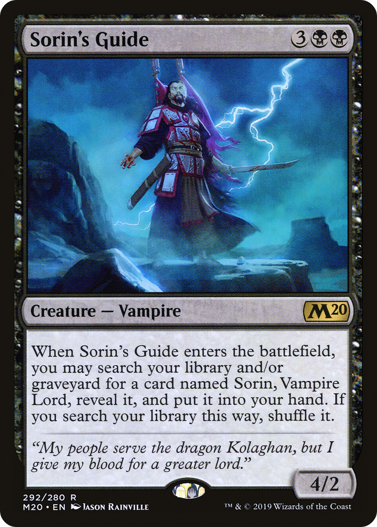 Sorin's Guide (292) - Core Set 2020