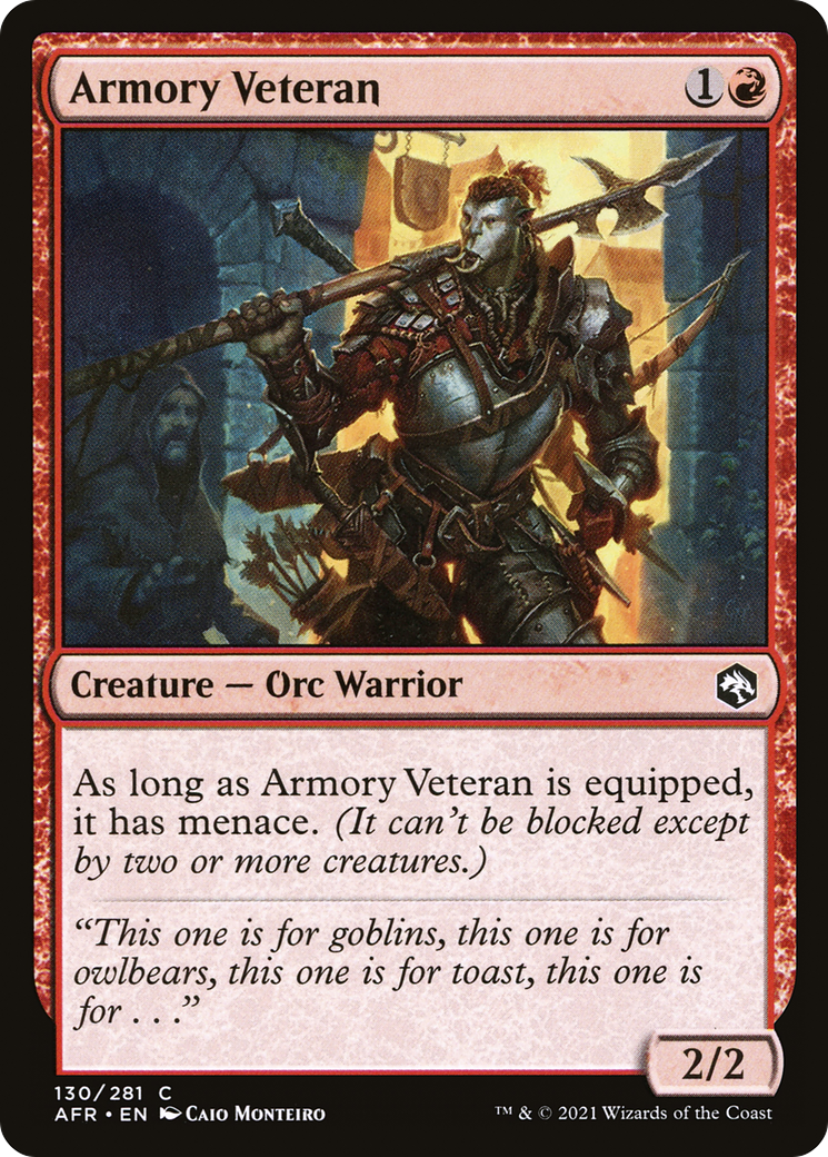 Armory Veteran (130) Foil - Adventures in the Forgotten Realms
