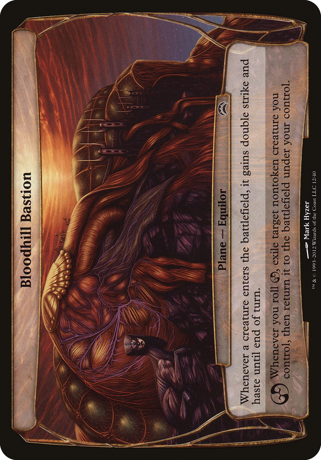 Bloodhill Bastion (Planechase 2 (012) - Planechase 2012 Planes