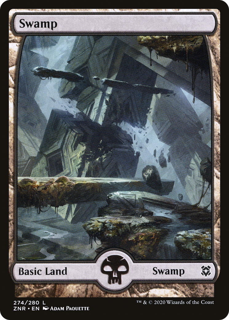 Swamp – Full Art (274) Foil - Zendikar Rising