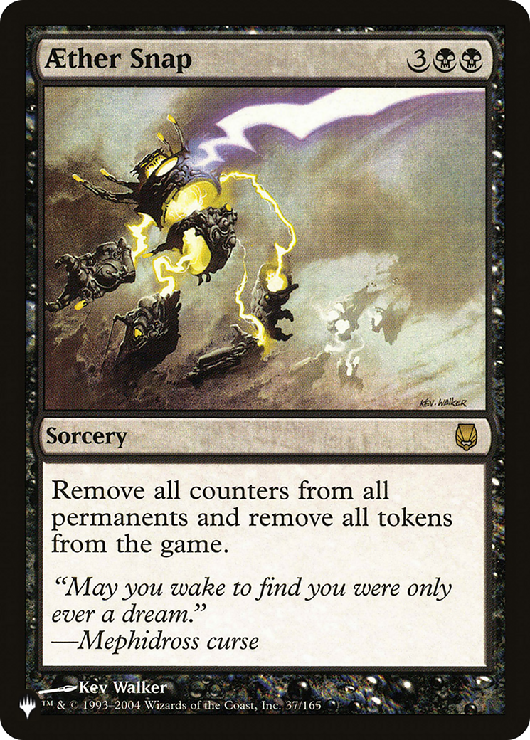 Aether Snap (DST-37) - The List