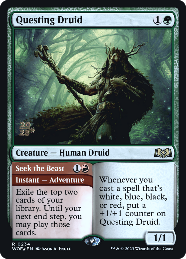 Questing Druid (234) Foil - Wilds of Eldraine Promos