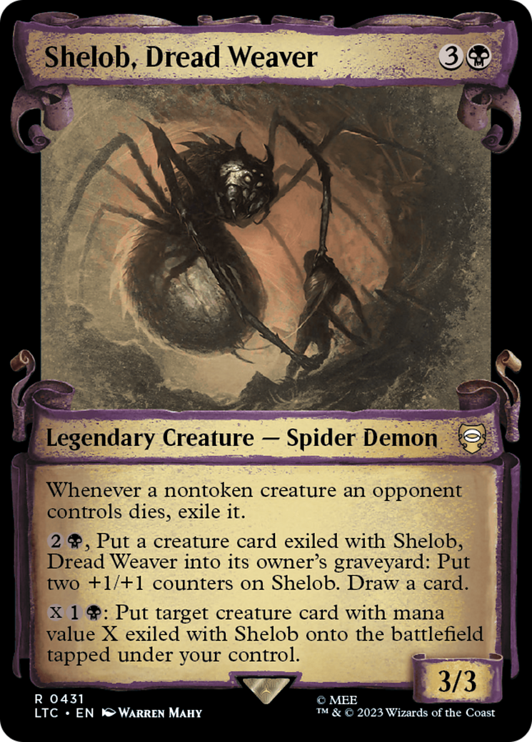 Shelob, Dread Weaver (Showcase) (431) Foil - Tales of Middle-earth Commander