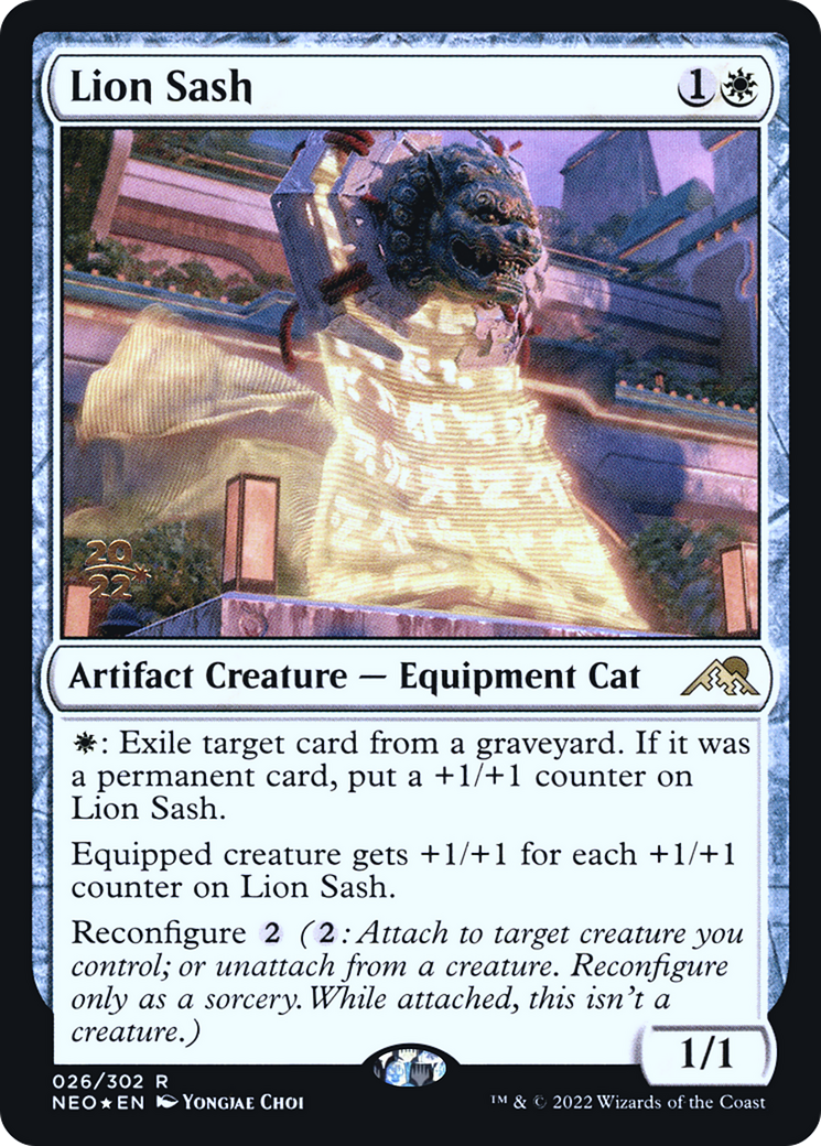 Lion Sash (26s) Foil - Kamigawa: Neon Dynasty Promos