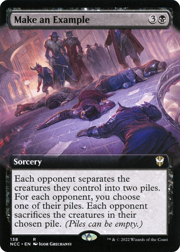 Make an Example (Extended Art) (138) - New Capenna Commander