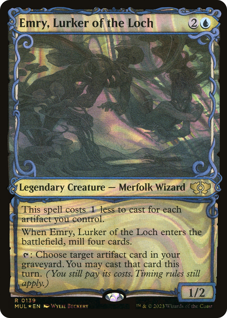 Emry, Lurker of the Loch (Showcase) (139) Foil - Multiverse Legends