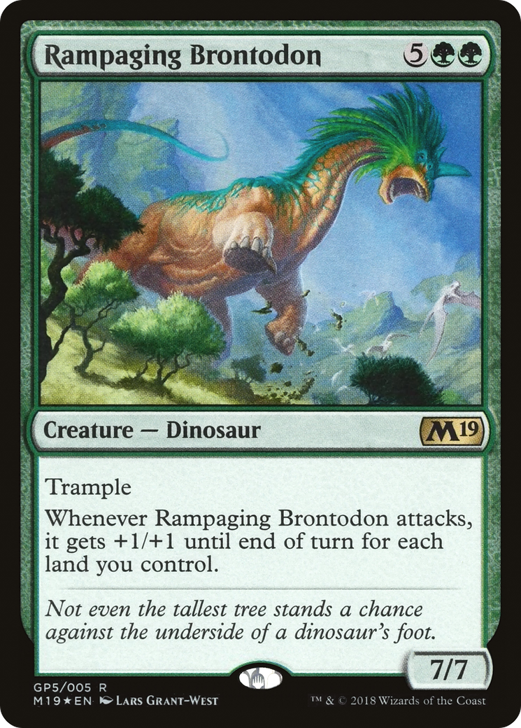 Rampaging Brontodon (GP5) Foil - M19 Gift Pack