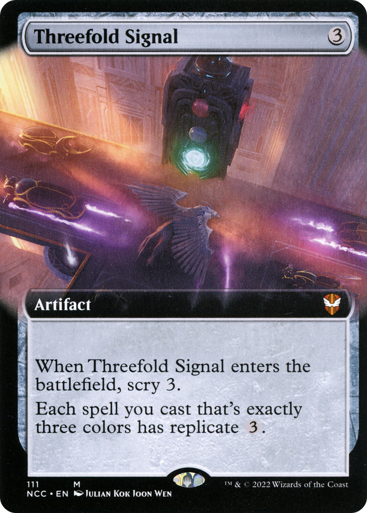 Threefold Signal (Extended Art) (111) - New Capenna Commander