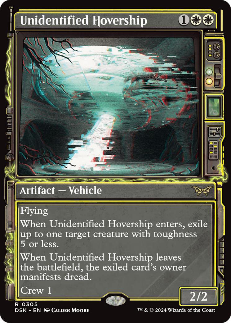 Unidentified Hovership (Showcase) (305) Foil - Duskmourn: House of Horror