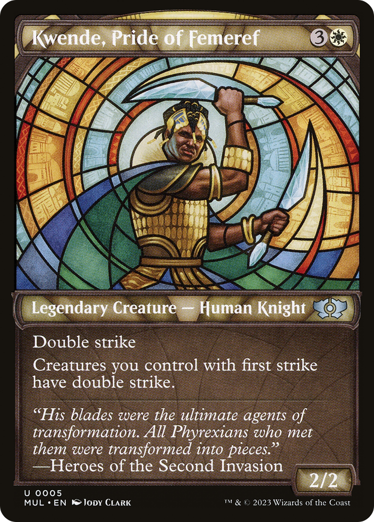 Kwende, Pride of Femeref (005) Foil - Multiverse Legends