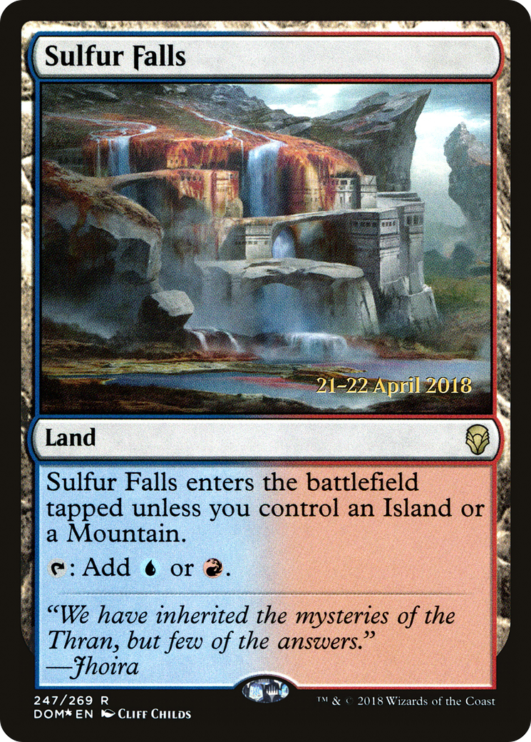Sulfur Falls (247s) Foil - Dominaria Promos