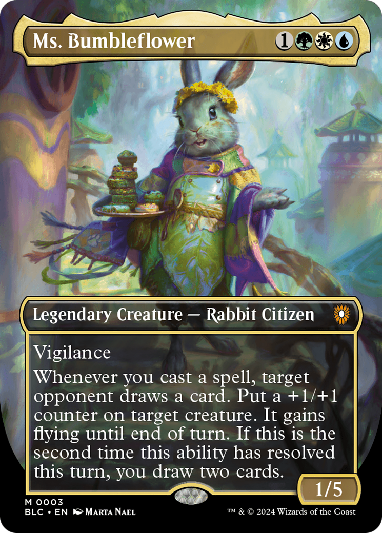Ms. Bumbleflower (Borderless) (003) - Bloomburrow Commander
