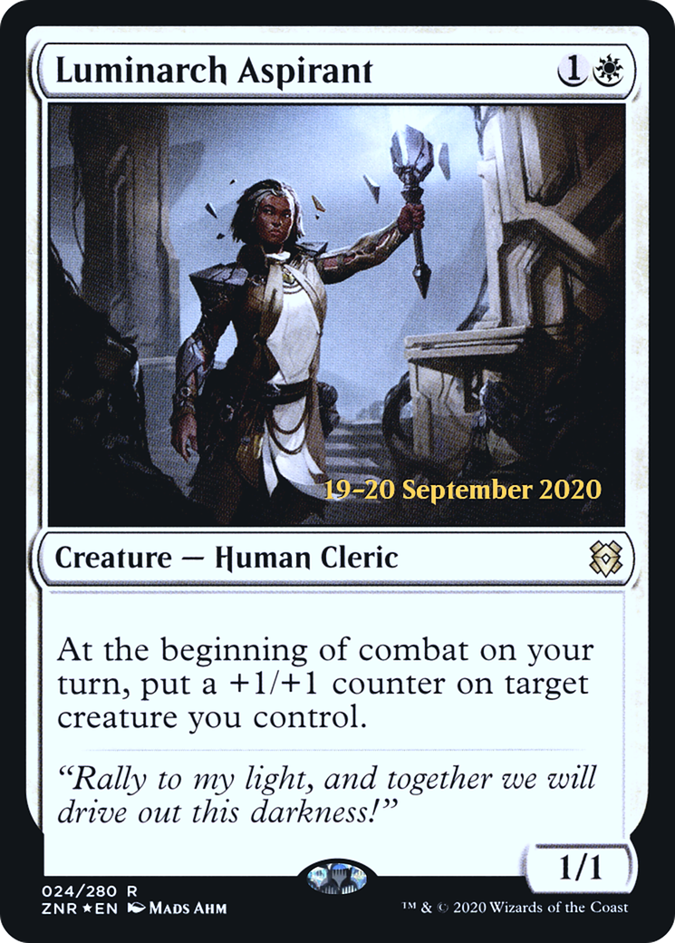 Luminarch Aspirant (24s) Foil - Zendikar Rising Promos