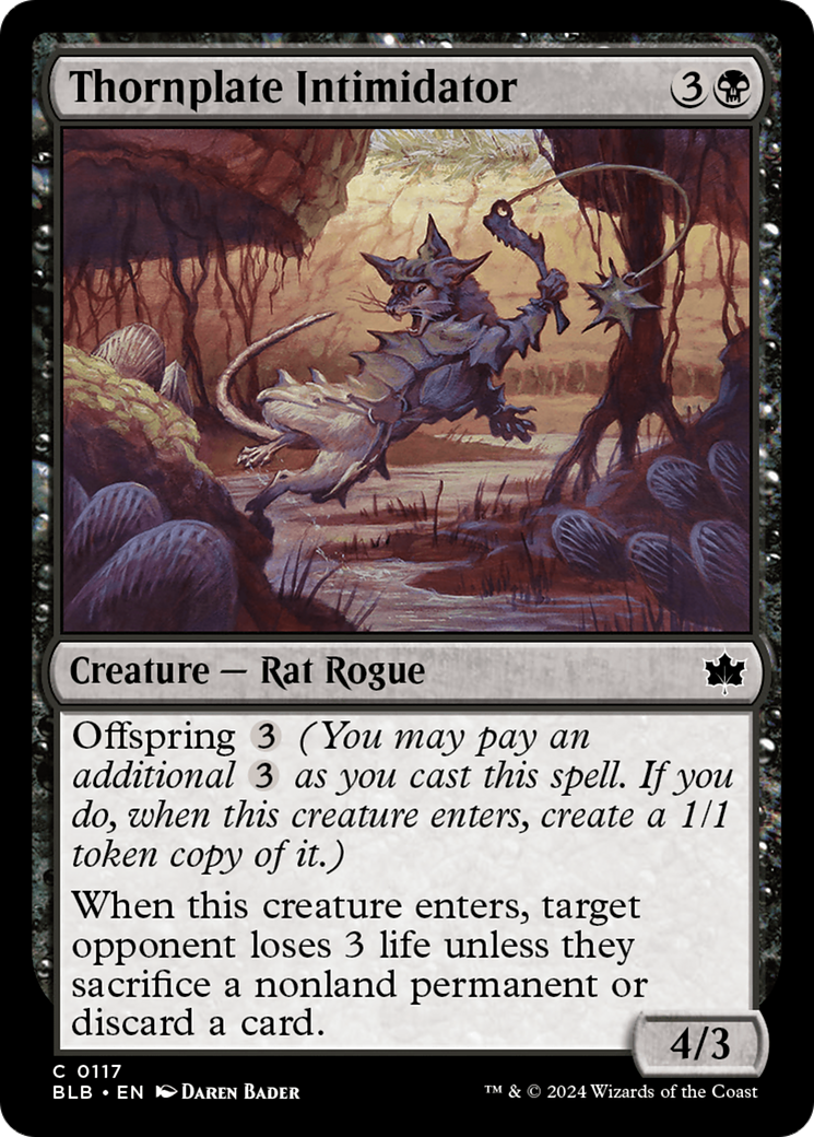 Thornplate Intimidator (117) - Bloomburrow