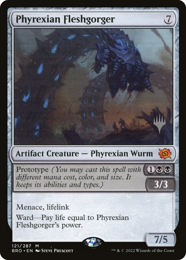 Phyrexian Fleshgorger (121) Foil - The Brothers' War Promos