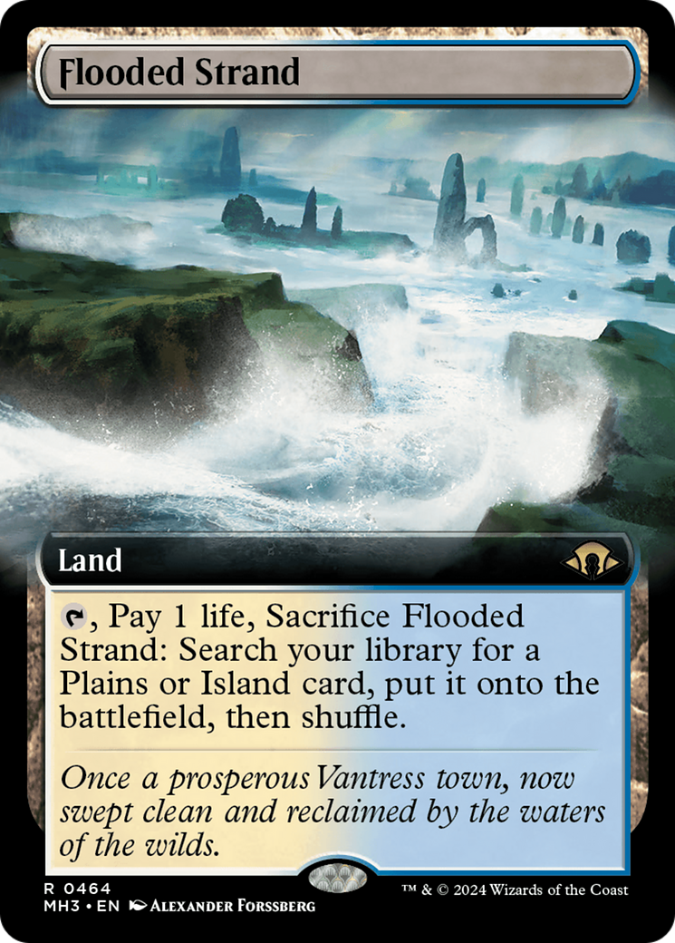Flooded Strand (Extended Art) (464) - Modern Horizons 3