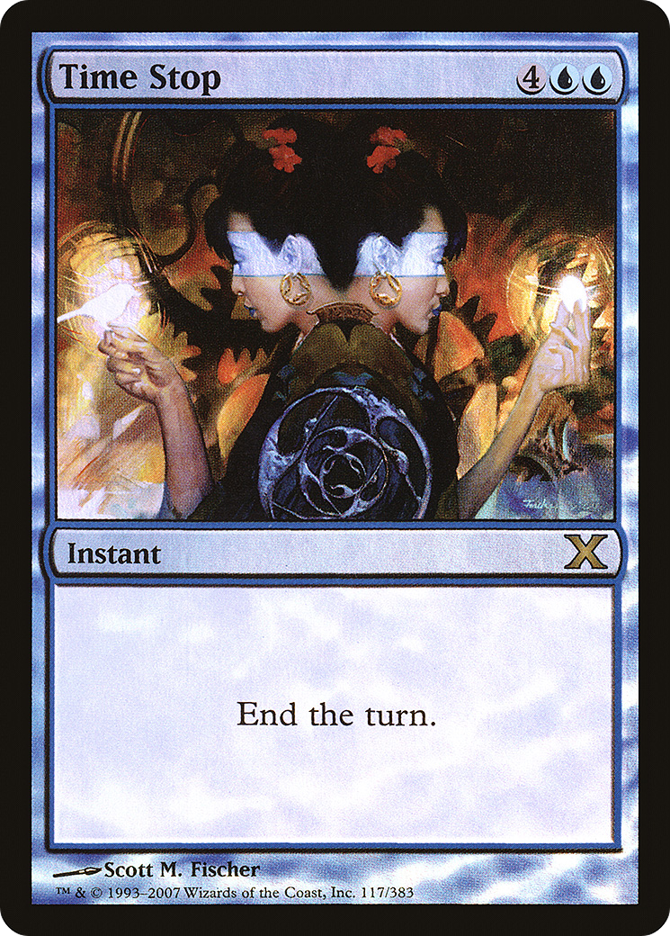 Time Stop (117) Foil - Tenth Edition