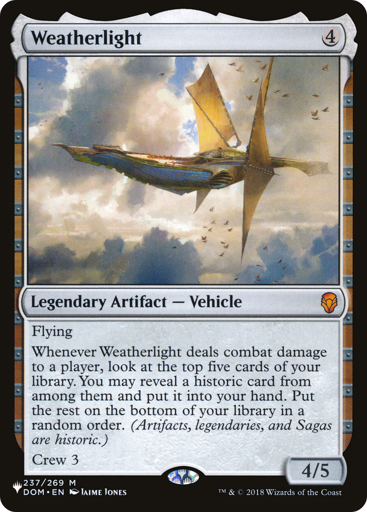 Weatherlight (DOM-237) - The List