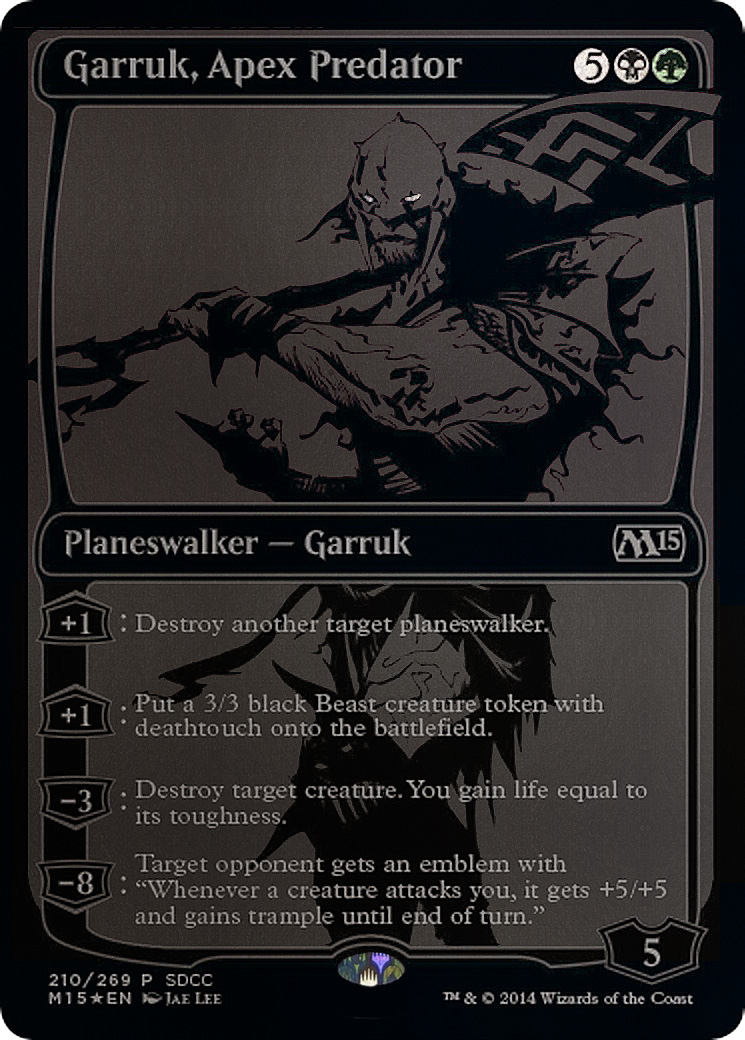 Garruk, Apex Predator (210) Foil - San Diego Comic-Con 2014