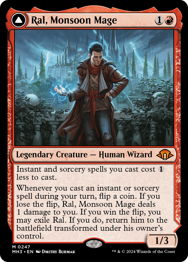 Ral, Monsoon Mage (247) Foil - Modern Horizons 3