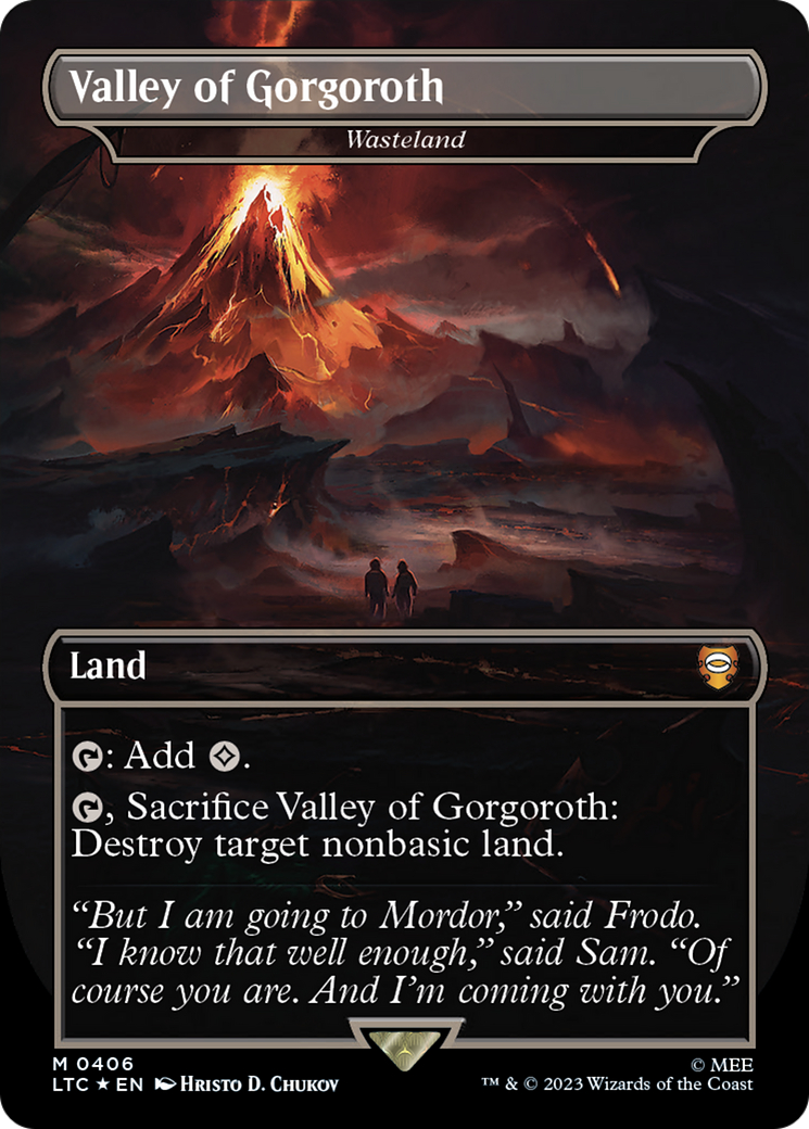 Valley of Gorgoroth – Wasteland (Surge Foil) (406) Foil - Tales of Middle-earth Commander
