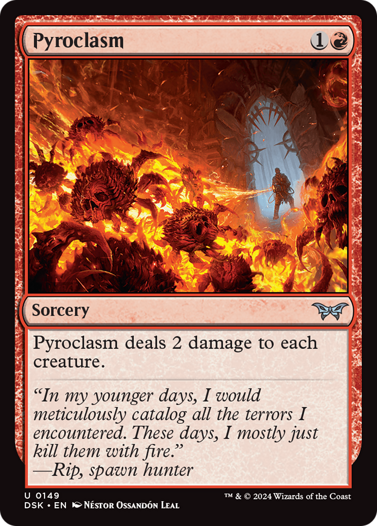 Pyroclasm (149) Foil - Duskmourn: House of Horror