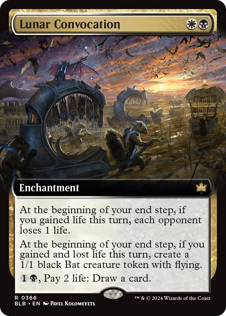 Lunar Convocation (Extended Art) (366) Foil - Bloomburrow