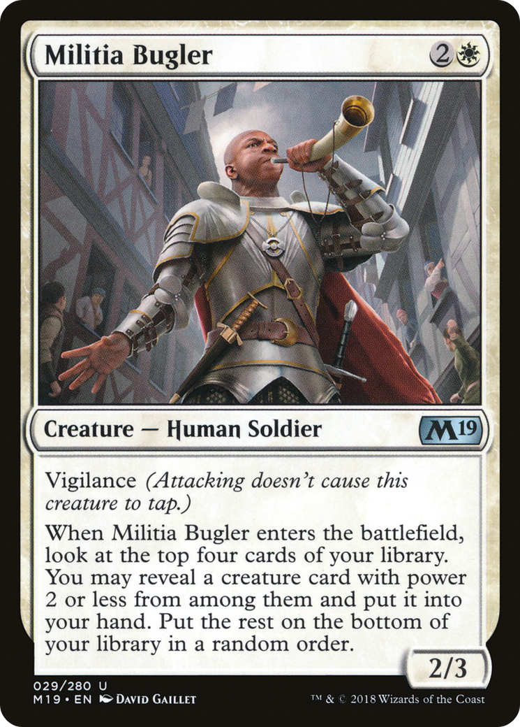 Militia Bugler (029) Foil - Core Set 2019