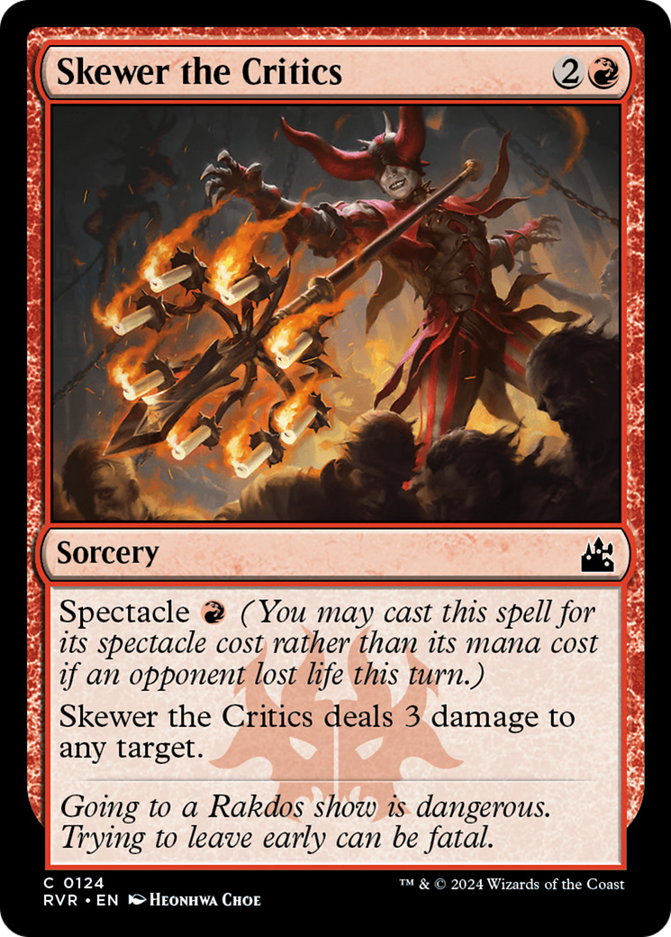 Skewer the Critics (124) Foil - Ravnica Remastered