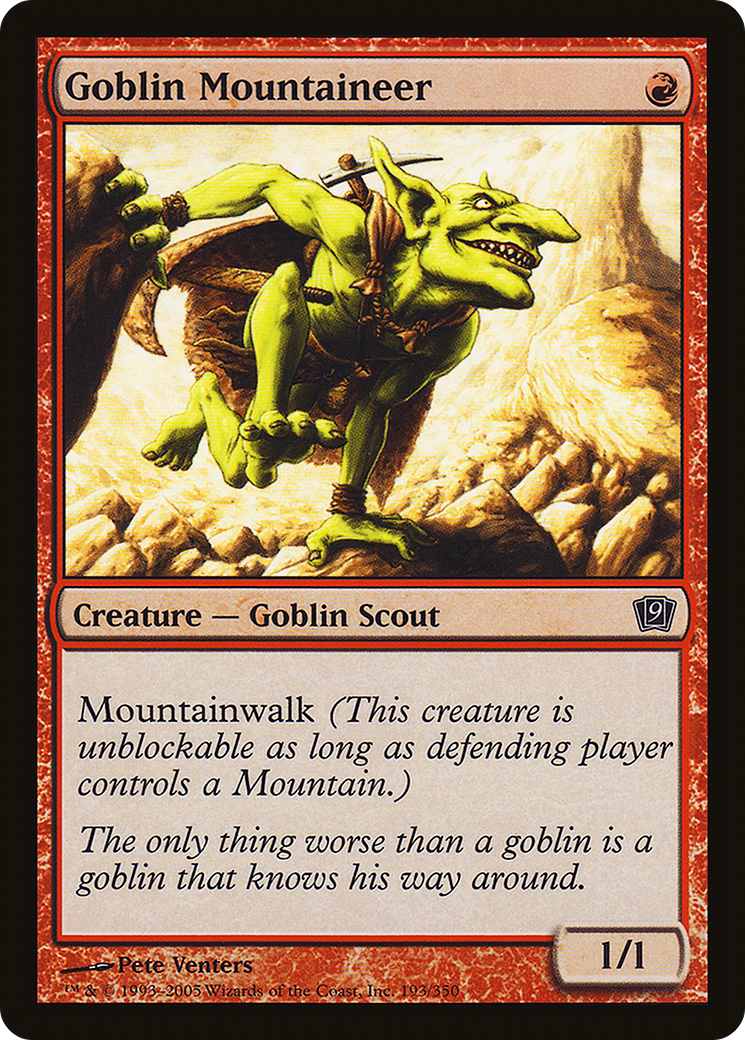 Goblin Mountaineer (193) - Ninth Edition