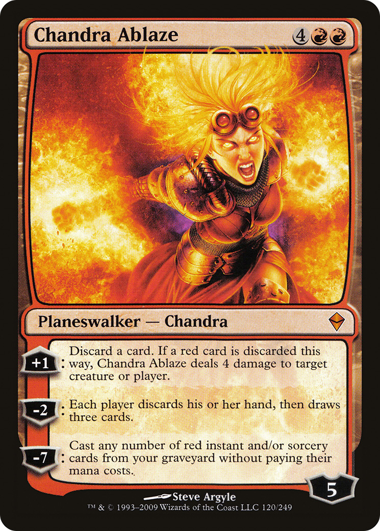Chandra Ablaze (120) Foil - Zendikar