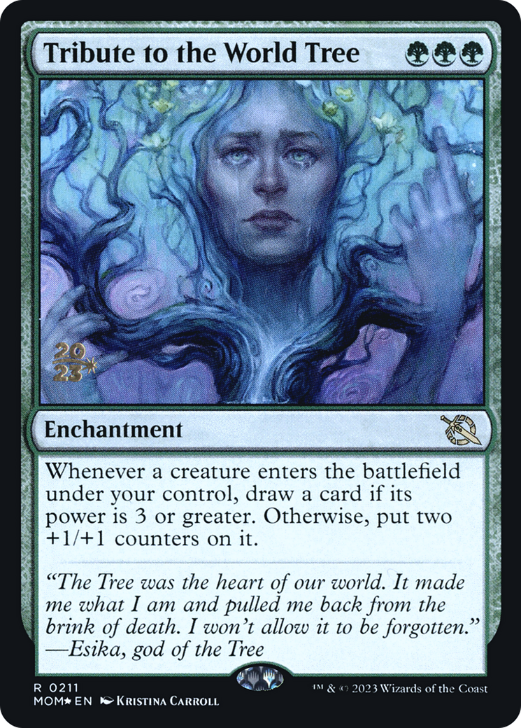 Tribute to the World Tree (211) Foil - March of the Machine Promos
