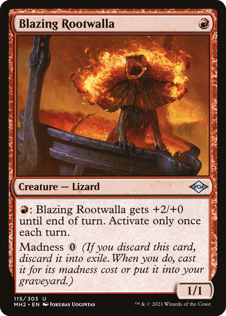 Blazing Rootwalla (115) - Modern Horizons 2