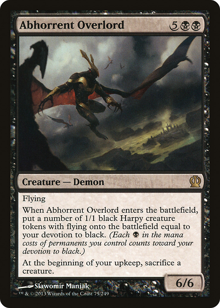 Abhorrent Overlord (075) Foil - Theros