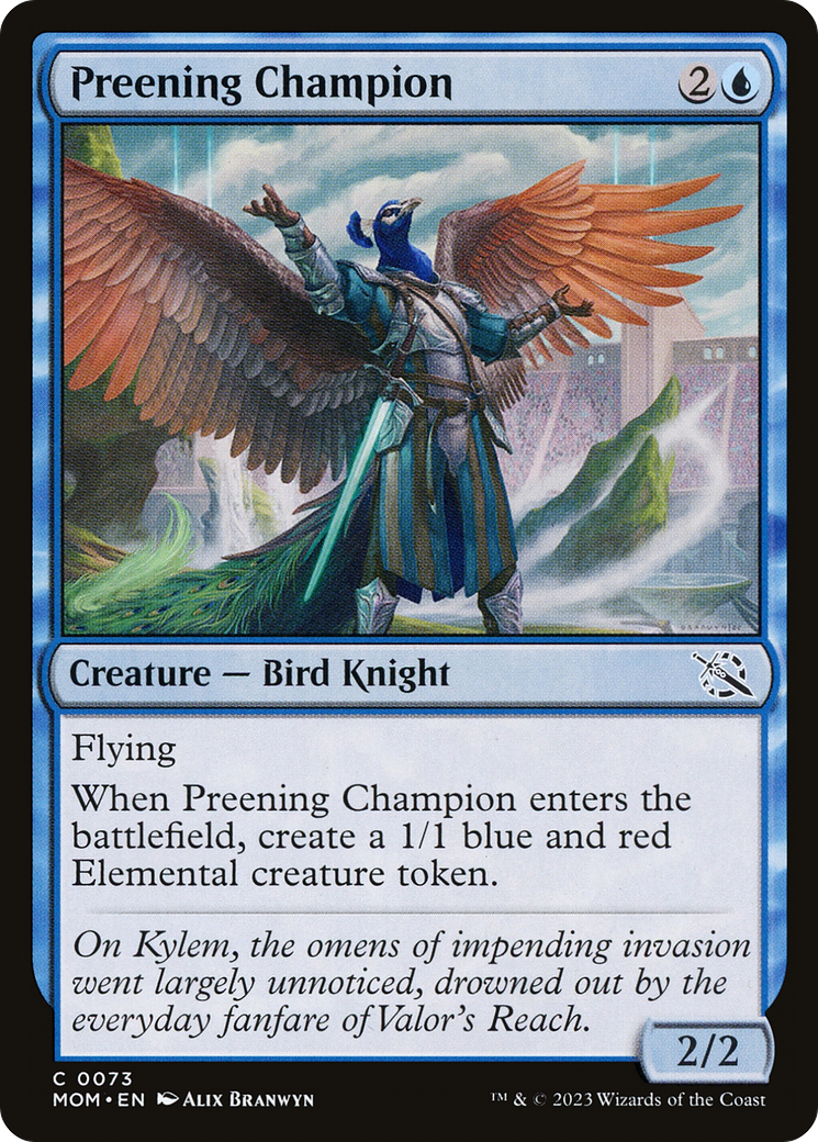 Preening Champion (073) Foil - March of the Machine